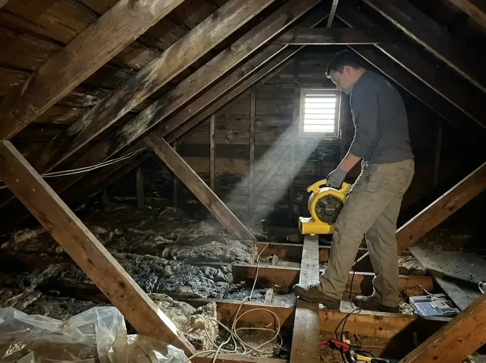 attic-water-damage-drying-proc-007 — frequently asked questions, Emergency Water Extraction & 24/7 Flood Response in Hackett…